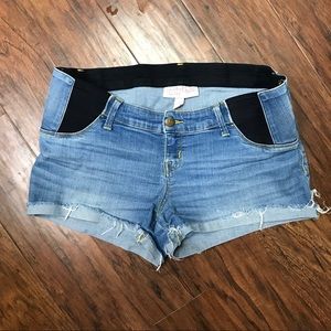 Isabel Maternity MIDI Jean Shorts